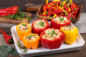 Image showing Stuffed peppers