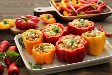 Image showing Stuffed peppers