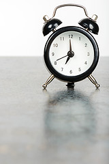 Image showing Black alarm clock