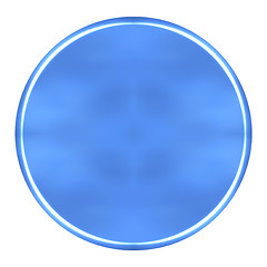 Image showing 3D Azure Circular Button