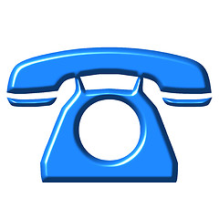 Image showing 3D Azure Telephone