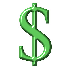 Image showing 3D Dollar Symbol