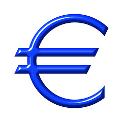 Image showing 3D Euro Currency Symbol