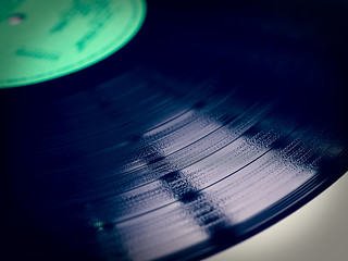 Image showing Retro look Vinyl record