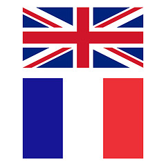 Image showing Flag of United Kingdom and France