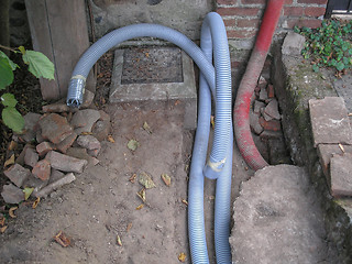 Image showing Corrugated pipe