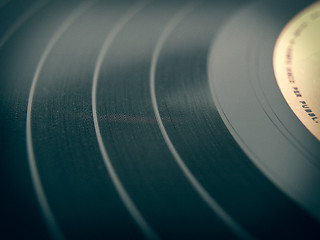 Image showing Retro look Vinyl record