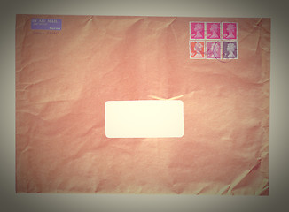 Image showing Retro letter envelope