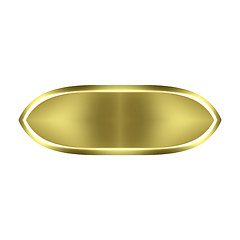 Image showing 3D Golden Button