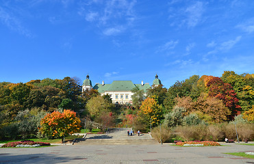 Image showing Ujazdowski Castle fall season