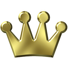 Image showing 3D Golden Crown