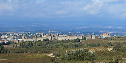 Image showing Carcassonne fortified town, France