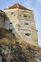 Image showing Medieval fortress in Rasnov, Transylvania, Brasov, Romania