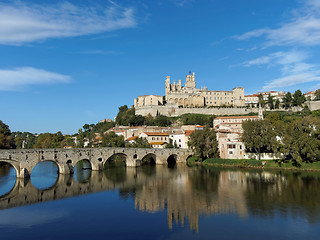 Image showing Beziers in autumn, France