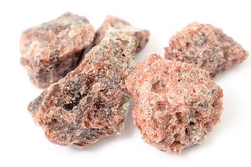 Image showing Pieces of black salt