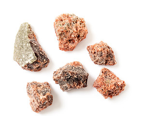 Image showing Black salt pieces