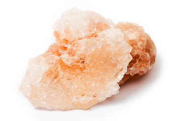 Image showing Himalayan salt over white