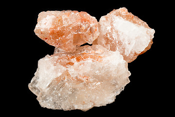 Image showing Himalayan salt over black