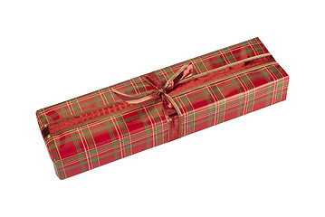 Image showing Giftwrapped present isolated