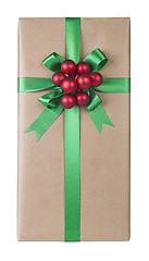 Image showing Beautifully giftwrapped present isolated