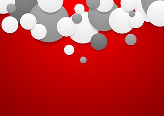 Image showing Abstract corporate background with circles