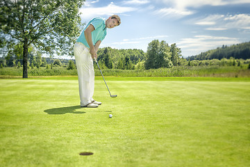 Image showing golf player