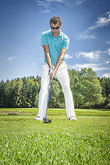 Image showing golf player