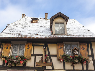 Image showing Alsatian House in Winter