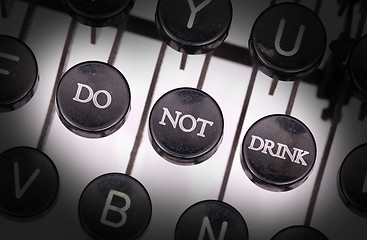 Image showing Typewriter with special buttons