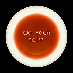 Image showing alphabet soup