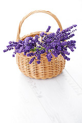 Image showing basket of lavender