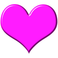 Image showing 3D Pink Heart