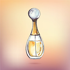 Image showing Beautiful perfume bottle.