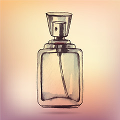 Image showing Beautiful perfume bottle.