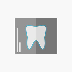 Image showing Dental Flat Icon