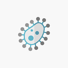 Image showing Bacterium Flat Icon