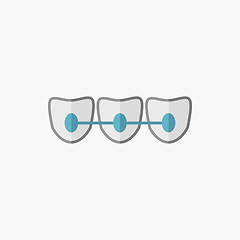 Image showing Dental Flat Icon