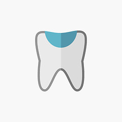 Image showing Dental Flat Icon