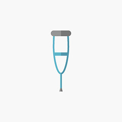 Image showing Crutches Flat Icon