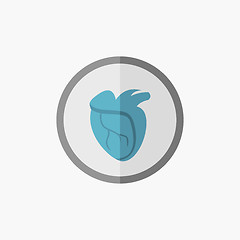 Image showing Heart Flat Icon