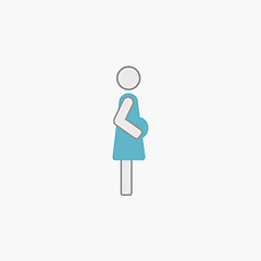 Image showing Maternity Flat Icon