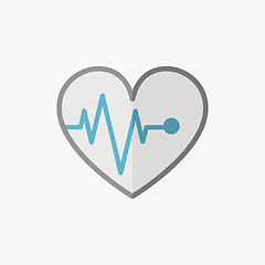 Image showing ECG Flat Icon