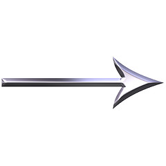 Image showing 3D Silver Arrow