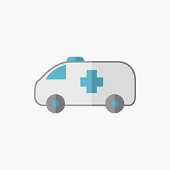 Image showing Ambulance Flat Icon