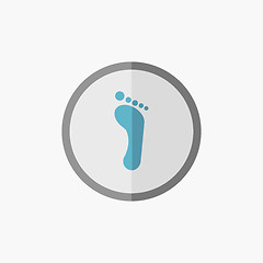 Image showing Foot Flat Icon