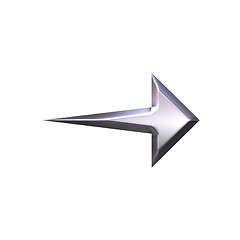 Image showing 3D Silver Arrow