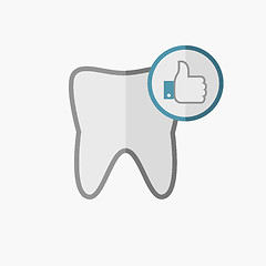 Image showing Dental Flat Icon