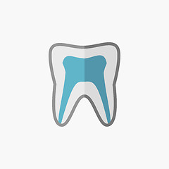 Image showing Dental Flat Icon