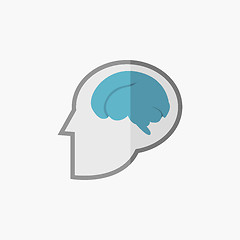 Image showing Brain Flat Icon