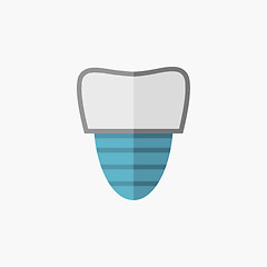 Image showing Dental Flat Icon